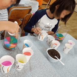 자유학년제 직업체험프로그램 플로리스트체험 테라리움 색모래7