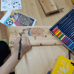 진로직업 방문체험 공예/디자인체험프로그램 원목훅고리 만들기2