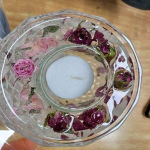 투명 양초 플라워